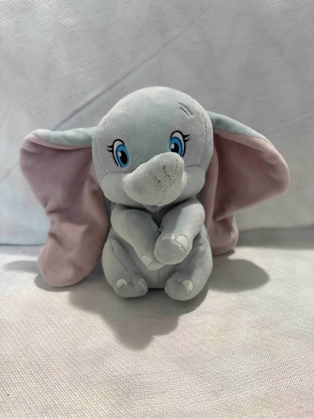 TY Disney Dumbo Beanie Babies Plush Elephant Blue Gray